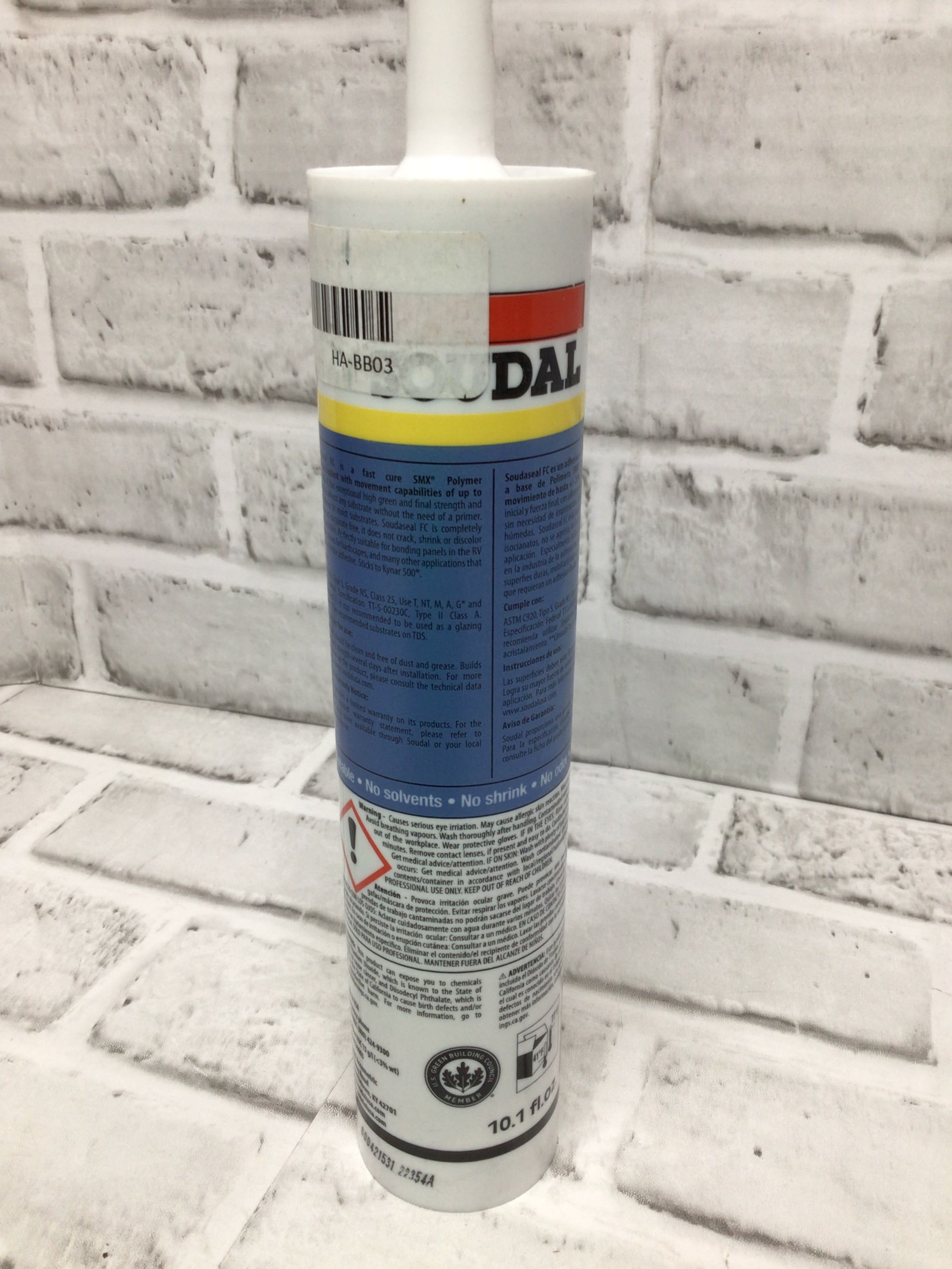 Soudal Soudaseal FC Grey Adhesive/Sealant, RV Industry, 10.1 oz (20 tubes) (8142631174382)